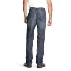 Ariat Work FR: Men's FR M4 10023466 Low Rise Stretch DuraLight Boot Cut Jeans 9 Ariat Work FR: Men's FR M4 10023466 Low Rise Stretch DuraLight Boot Cut Jeans -Work Clothes Store 10023466 back
