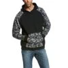 Ariat Work FR Sweatshirts: Men's 10023989 Black Digi FR Durastretch Patriot Hoodie -Work Clothes Store 10023989 front