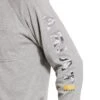 Ariat Rebar Shirt: Men's 10027901 Heather Grey Cotton Strong Graphic T-Shirt -Work Clothes Store 10027901 detail03