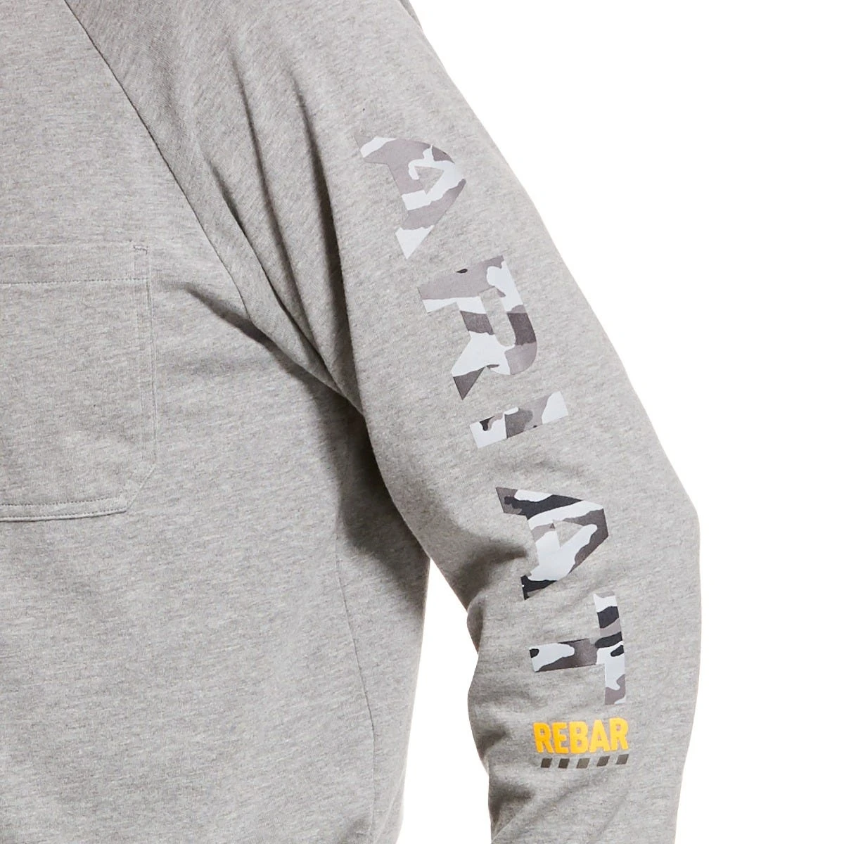 Ariat Rebar Shirt: Men's 10027901 Heather Grey Cotton Strong Graphic T-Shirt 3 Ariat Rebar Shirt: Men's 10027901 Heather Grey Cotton Strong Graphic T-Shirt