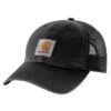 Carhartt Hats: 100286 001 Black Mesh Back Buffalo Cap -Work Clothes Store 100286 001 e