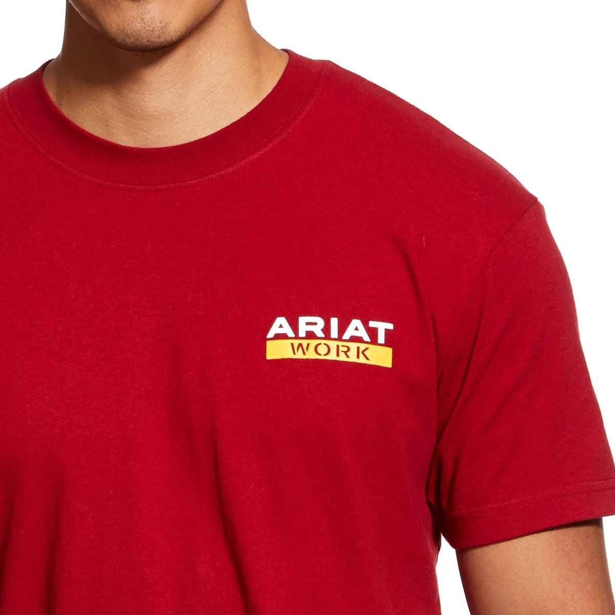 Ariat Rebar Shirt: Men's 10030302 Rio Red Rebar Cotton Strong Roughneck Graphic T-Shirt 5 Ariat Rebar Shirt: Men's 10030302 Rio Red Rebar Cotton Strong Roughneck Graphic T-Shirt - Image 3