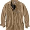 Carhartt Shirts: Men's 102851 253 Dark Khaki Relaxed Fit Canvas Shirt Jacket 2 Carhartt Shirts: Men's 102851 253 Dark Khaki Relaxed Fit Canvas Shirt Jacket -Work Clothes Store 102851253