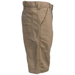 Carhartt Shorts: Men's Rugged Flex Dark Khaki 103110 253 13-Inch Shorts -Work Clothes Store 103110 253 1