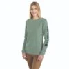 Carhartt Shirts: Women's 103401 GA0 Jade Heather Loose Fit Heavyweight Long Sleeve Graphic T-Shirt 2 Carhartt Shirts: Women's 103401 GA0 Jade Heather Loose Fit Heavyweight Long Sleeve Graphic T-Shirt -Work Clothes Store 103401 ga0 wf22 cm copy