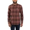 Carhartt Workwear: Men's 103820 224 Rugged Flex Hamilton Plaid LS Shirt