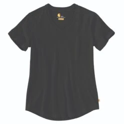 Carhartt Shirts: Women's 104406 N04 Black Relaxed Fit V Neck Short Sleeve T-Shirt 5 Carhartt Shirts: Women's 104406 N04 Black Relaxed Fit V Neck Short Sleeve T-Shirt -Work Clothes Store 104406 n04 wf20