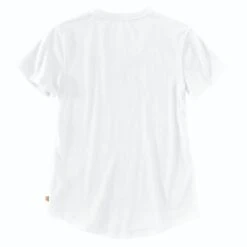 Carhartt Shirts: Women's 104406 WHT White Relaxed Fit V Neck Short Sleeve T-Shirt -Work Clothes Store 104406 wht back wf20 1