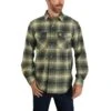 Carhartt Shirts: Men's 104449 G42 Winter Moss Relaxed Fit Flannel Plaid Shirt 1 Carhartt Shirts: Men's 104449 G42 Winter Moss Relaxed Fit Flannel Plaid Shirt -Work Clothes Store 104449g42