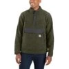 Carhartt Sweatshirts: Men's 104991 G73 Basil Heather Relaxed Fit Fleece Pullover Sweatshirt -Work Clothes Store 104991 g73 mf21 b