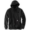 Carhartt Sweatshirts: Men's 105940 BLK Black Loose Fit Rain Defender C Graphic Logo Sweatshirt -Work Clothes Store 105940 blk mf23 e