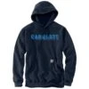 Carhartt Sweatshirts: Men's 105944 472 New Navy Rain Defender Loose Fit Logo Graphic Sweatshirt 1 Carhartt Sweatshirts: Men's 105944 472 New Navy Rain Defender Loose Fit Logo Graphic Sweatshirt -Work Clothes Store 105944 472 mf23 e