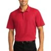 Port Authority Shirts: Men's K810 RRD Rich Red SuperPro React Polo Shirt -Work Clothes Store 10871 richred 1 k810richredmodelfront 337w