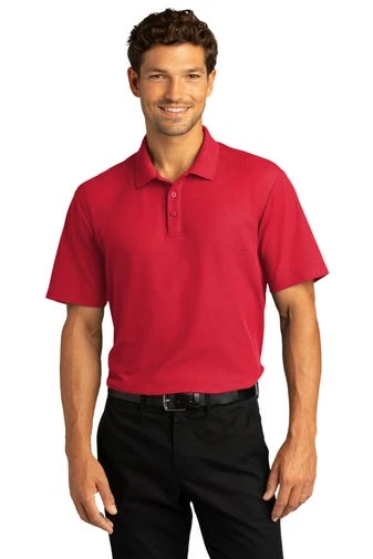 Port Authority Shirts: Men's K810 RRD Rich Red SuperPro React Polo Shirt 3 Port Authority Shirts: Men's K810 RRD Rich Red SuperPro React Polo Shirt