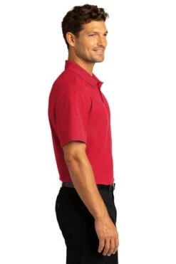 Port Authority Shirts: Men's K810 RRD Rich Red SuperPro React Polo Shirt 8 Port Authority Shirts: Men's K810 RRD Rich Red SuperPro React Polo Shirt -Work Clothes Store 10871 richred 3 k810richredmodelside 337w