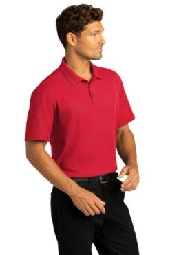Port Authority Shirts: Men's K810 RRD Rich Red SuperPro React Polo Shirt 7 Port Authority Shirts: Men's K810 RRD Rich Red SuperPro React Polo Shirt -Work Clothes Store 10871 richred 4 k810richredmodel3q 337w