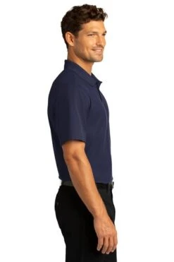 Port Authority Shirts: Men's K810 TNVY True Navy SuperPro React Polo Shirt 8 Port Authority Shirts: Men's K810 TNVY True Navy SuperPro React Polo Shirt -Work Clothes Store 10871 truenavy 3 k810truenavymodelside 337w