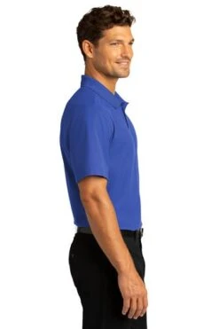 Port Authority Shirts: Men's K810 TRYL True Royal SuperPro React Polo Shirt 8 Port Authority Shirts: Men's K810 TRYL True Royal SuperPro React Polo Shirt -Work Clothes Store 10871 trueroyal 3 k810trueroyalmodelside 337w