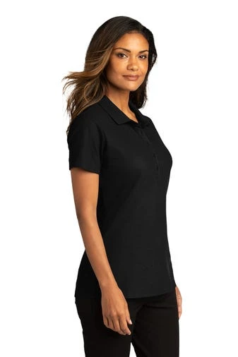 Port Authority Shirts: Women's LK810 DBK Deep Black SuperPro React Polo Shirt 4 Port Authority Shirts: Women's LK810 DBK Deep Black SuperPro React Polo Shirt - Image 2