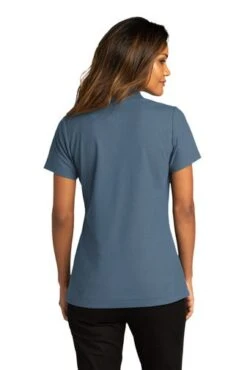 Port Authority Shirts: Women's LK810 RBLU Regatta Blue SuperPro React Polo Shirt -Work Clothes Store 10874 rgttablue 2 lk810rgttabluemodelback 337w