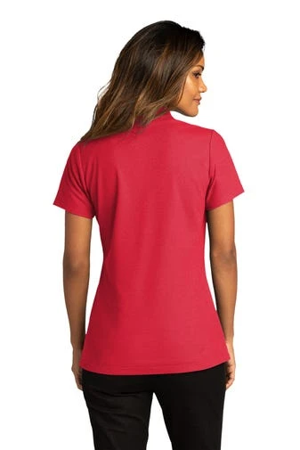 Port Authority Shirts: Women's LK810 RRD Rich Red SuperPro React Polo Shirt 6 Port Authority Shirts: Women's LK810 RRD Rich Red SuperPro React Polo Shirt - Image 4