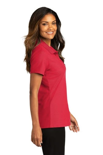 Port Authority Shirts: Women's LK810 RRD Rich Red SuperPro React Polo Shirt 5 Port Authority Shirts: Women's LK810 RRD Rich Red SuperPro React Polo Shirt - Image 3