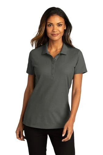 Port Authority Shirts: Women's LK810 SGY Storm Grey SuperPro React Polo Shirt 3 Port Authority Shirts: Women's LK810 SGY Storm Grey SuperPro React Polo Shirt