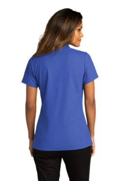 Port Authority Shirts: Women's LK810 TRYL True Royal SuperPro React Polo Shirt 9 Port Authority Shirts: Women's LK810 TRYL True Royal SuperPro React Polo Shirt -Work Clothes Store 10874 trueroyal 2 lk810trueroyalmodelback 337w