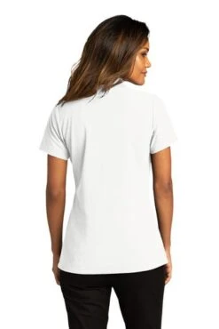 Port Authority Shirts: Women's LK810 WHT White SuperPro React Polo Shirt 9 Port Authority Shirts: Women's LK810 WHT White SuperPro React Polo Shirt -Work Clothes Store 10874 white 2 lk810whitemodelback 337w