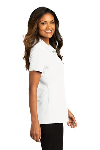Port Authority Shirts: Women's LK810 WHT White SuperPro React Polo Shirt 5 Port Authority Shirts: Women's LK810 WHT White SuperPro React Polo Shirt - Image 3