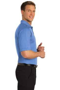 Port Authority Shirts: Men's K525 BL Blue Lake Dry Zone Ottoman Polo -Work Clothes Store 1313 bluelake 3 k525bluelakemodelside2 1200w