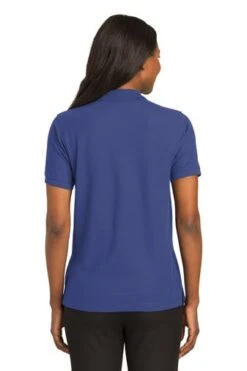 Port Authority Shirts: Women's Cotton Blend Polo Shirt L500 MTB -Work Clothes Store 1407 medblue 2 l500medbluemodelback2 337w