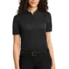 Port Authority Shirts: Women's L525 BLK Black Dry Zone Ottoman Polo 1 Port Authority Shirts: Women's L525 BLK Black Dry Zone Ottoman Polo -Work Clothes Store 1485 black 1 l525blackmodelfront 337w