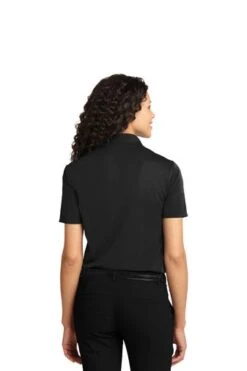 Port Authority Shirts: Women's L525 BLK Black Dry Zone Ottoman Polo 9 Port Authority Shirts: Women's L525 BLK Black Dry Zone Ottoman Polo -Work Clothes Store 1485 black 2 l525blackmodelback 337w