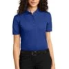 Port Authority Shirts: Women's L525 Royal Ladies Dry Zone Ottoman Polo -Work Clothes Store 1485 royal 1 l525royalmodelfront 1200w
