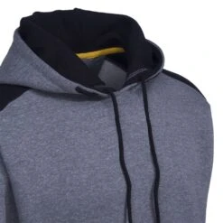CAT Apparel Sweatshirts: Men's 1910802 004 Grey Logo Panel Hooded Sweatshirt 10 CAT Apparel Sweatshirts: Men's 1910802 004 Grey Logo Panel Hooded Sweatshirt -Work Clothes Store 1910802 004 4