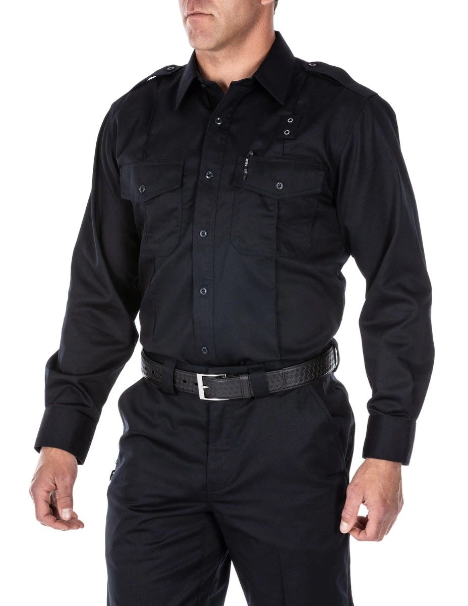 5.11 Tactical Shirts: Men's 72344 750 Midnight Navy Moisture-Resistant PDU Twill Long Sleeve Shirt 4 5.11 Tactical Shirts: Men's 72344 750 Midnight Navy Moisture-Resistant PDU Twill Long Sleeve Shirt - Image 2