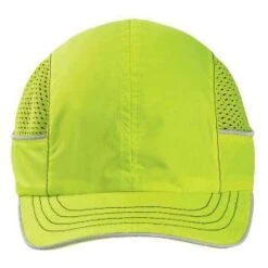 Ergodyne Caps: Men's 8950 Lime Skullerz Short Brim Bump Cap -Work Clothes Store 23333 8950 bump cap lime short brim front