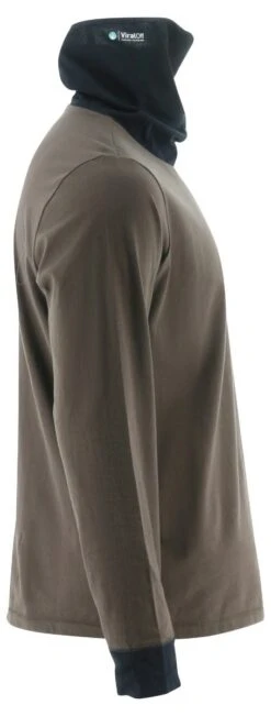 Cat Apparel: Men's 2511780 12670 Drizzle Long Sleeve Viraloff Gaiter Tee 9 Cat Apparel: Men's 2511780 12670 Drizzle Long Sleeve Viraloff Gaiter Tee -Work Clothes Store 2511780 12670 1