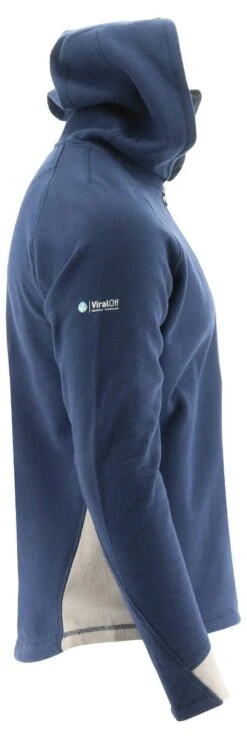 CAT Apparel: Men's 2910489 10118 Detroit Blue Viraloff Hooded Sweatshirt -Work Clothes Store 2910489 10118 3