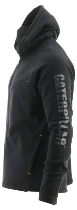 CAT Apparel: Men's 2910489 10121 Pitch Black Viraloff Hooded Sweatshirt -Work Clothes Store 2910489 10121 5