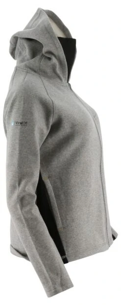 CAT Apparel: Women's 2910490 10122 Heather Grey Viraloff Hooded Sweatshirt -Work Clothes Store 2910490 10122