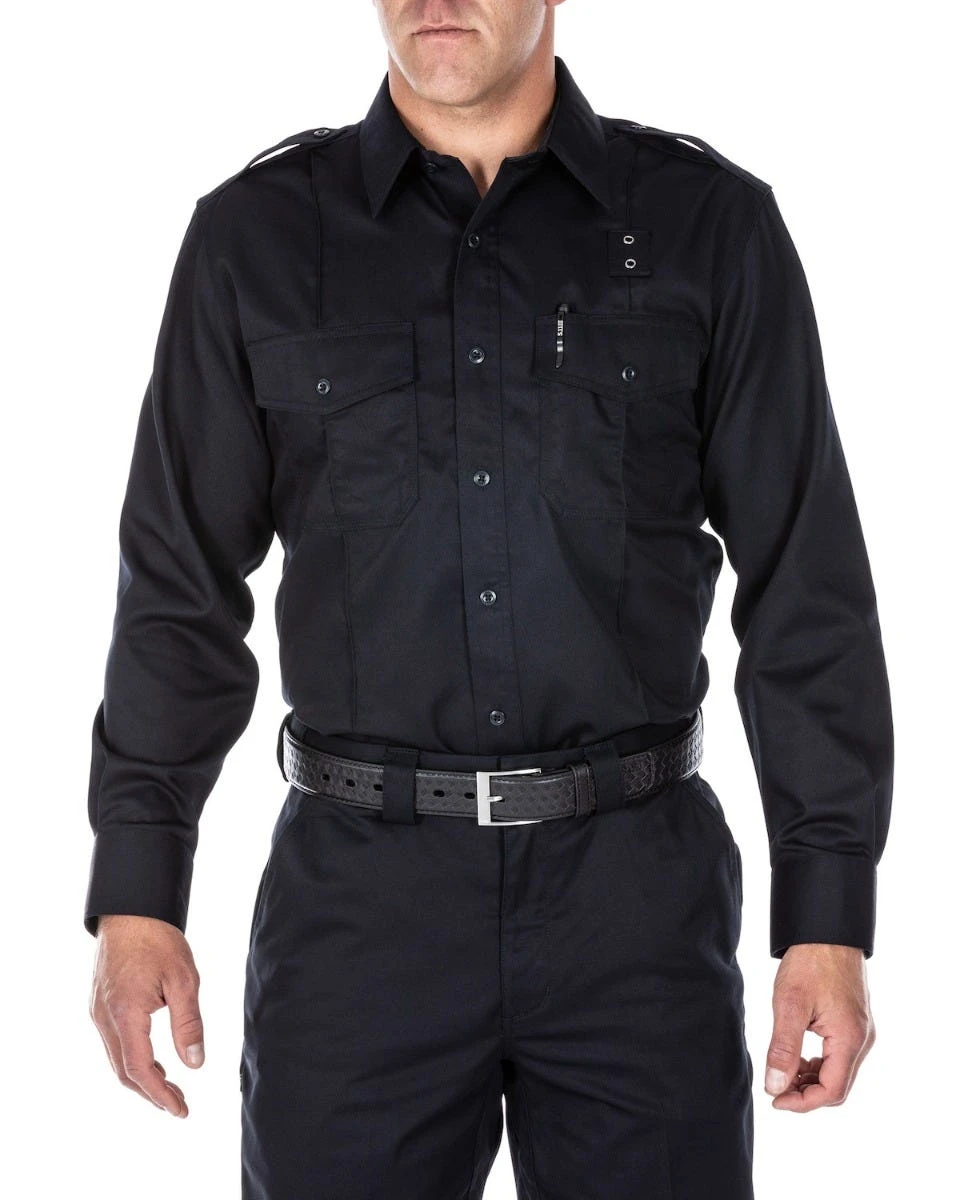 5.11 Tactical Shirts: Men's 72344 750 Midnight Navy Moisture-Resistant PDU Twill Long Sleeve Shirt 3 5.11 Tactical Shirts: Men's 72344 750 Midnight Navy Moisture-Resistant PDU Twill Long Sleeve Shirt
