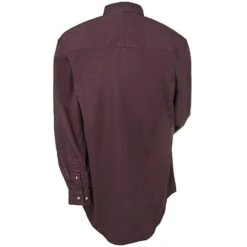 Wrangler Riggs Shirts: Men's Burgundy 3W501 BG Long Sleeve Cotton Twill Shirt -Work Clothes Store 3w501bg riggsb 01