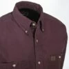 Wrangler Riggs Shirts: Men's Burgundy 3W501 BG Long Sleeve Cotton Twill Shirt -Work Clothes Store 3w501bg riggscd 01