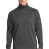 Sport-Tek Sweatshirts: Men's F247 GRA Graphite Heather Tech Fleece 1/4-Zip Pullover 2 Sport-Tek Sweatshirts: Men's F247 GRA Graphite Heather Tech Fleece 1/4-Zip Pullover -Work Clothes Store 4718 gphheather 1 f247gphheathermodelfront1 337w