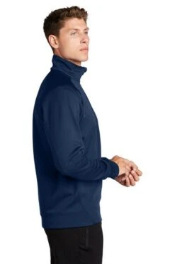 Sport-Tek Sweatshirts: Men's F247 NVY True Navy Tech Fleece 1/4-Zip Pullover 8 Sport-Tek Sweatshirts: Men's F247 NVY True Navy Tech Fleece 1/4-Zip Pullover -Work Clothes Store 4718 truenavy 3 f247truenavymodelside1 337w