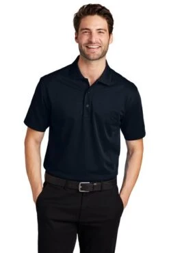 Port Authority Shirts: Men's K527 DNY Dark Navy Tech Pique Polo
