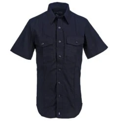 5.11 Tactical Shirts: Men's Stryker 71038 750 Navy Class B Short Sleeve Shirt -Work Clothes Store 5.11 71038 750 f 01