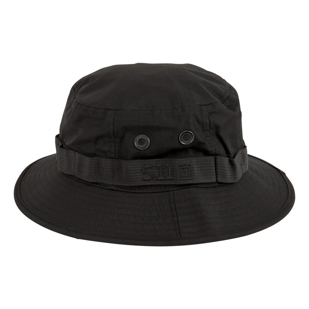 5.11 Tactical Hats: Boonie Ripstop 89422 019 Black Hat 4 5.11 Tactical Hats: Boonie Ripstop 89422 019 Black Hat - Image 2